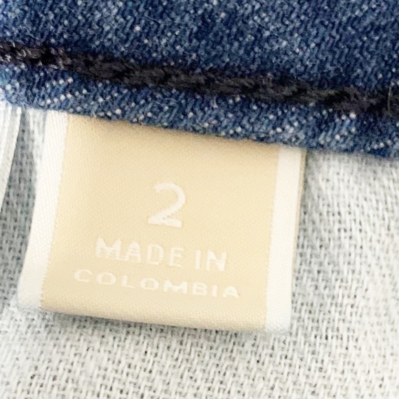 Michael Michael Kors Boyfriend Factory Faded Denim Jeans Darker Wash Size 2 - Picture 10 of 12